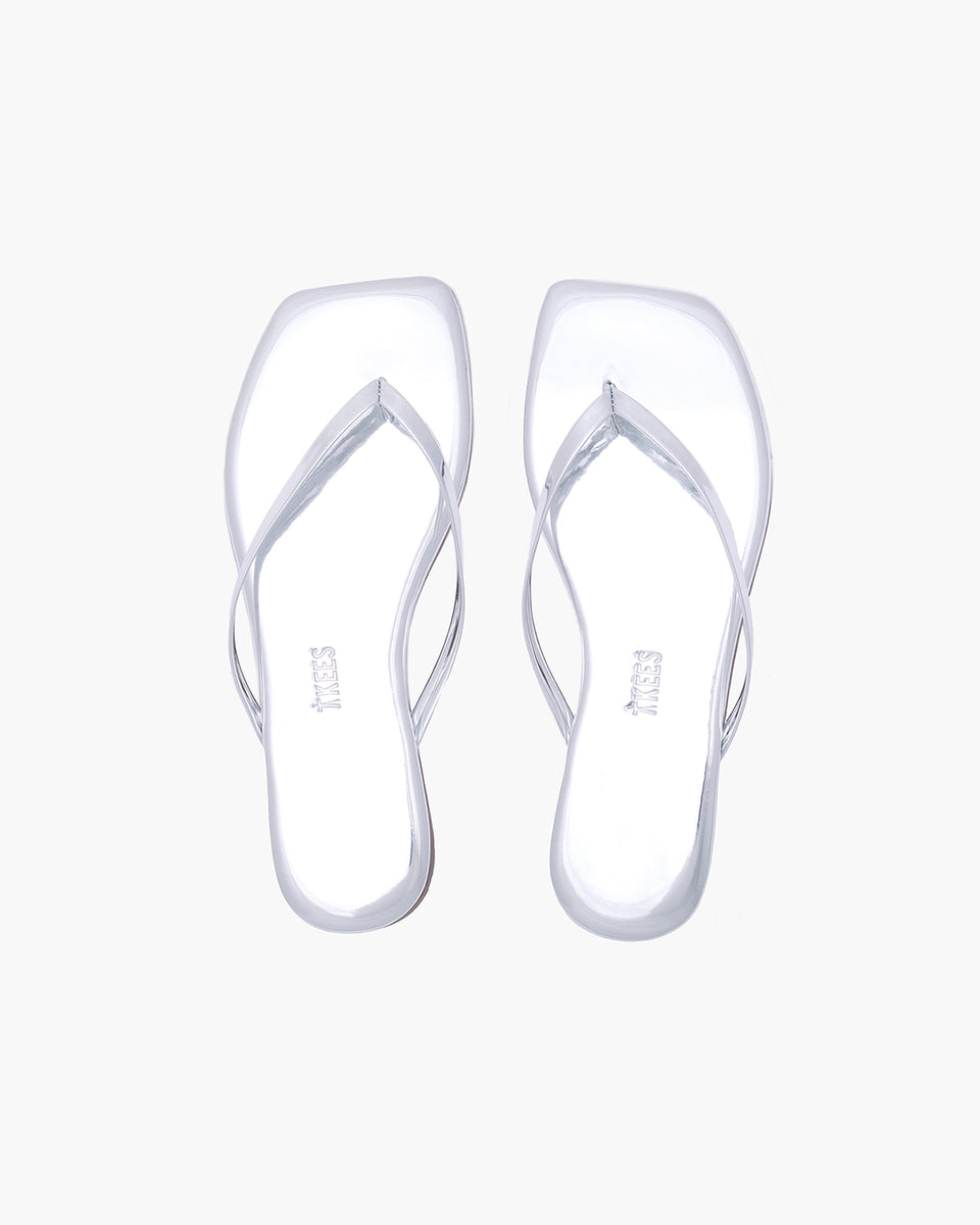 ドゥーズィエムクラス☆TKEES FLIPS★size３９ TKEES Lily Glosses Leather Flip Flops in Whipped Cream