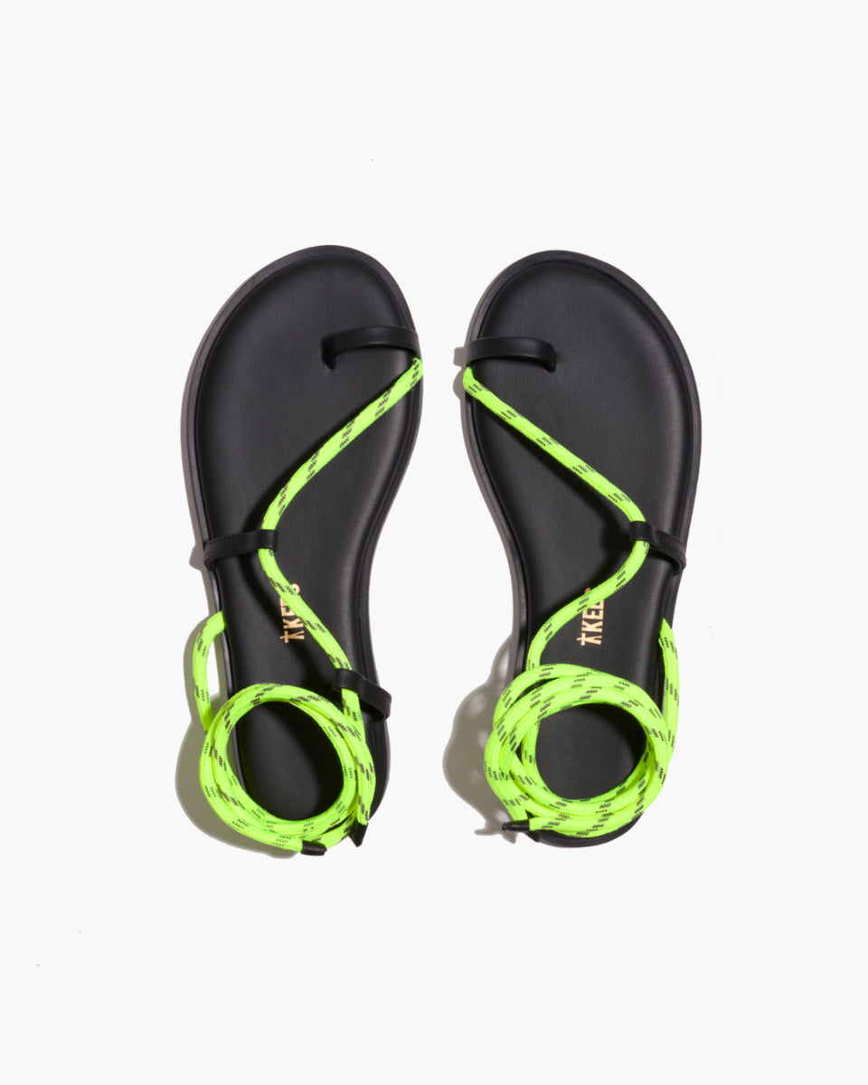TWS lastbell kakaotalk カカオ　シニュ TKEES Phoenix Rope Sandals in Neon Yellow