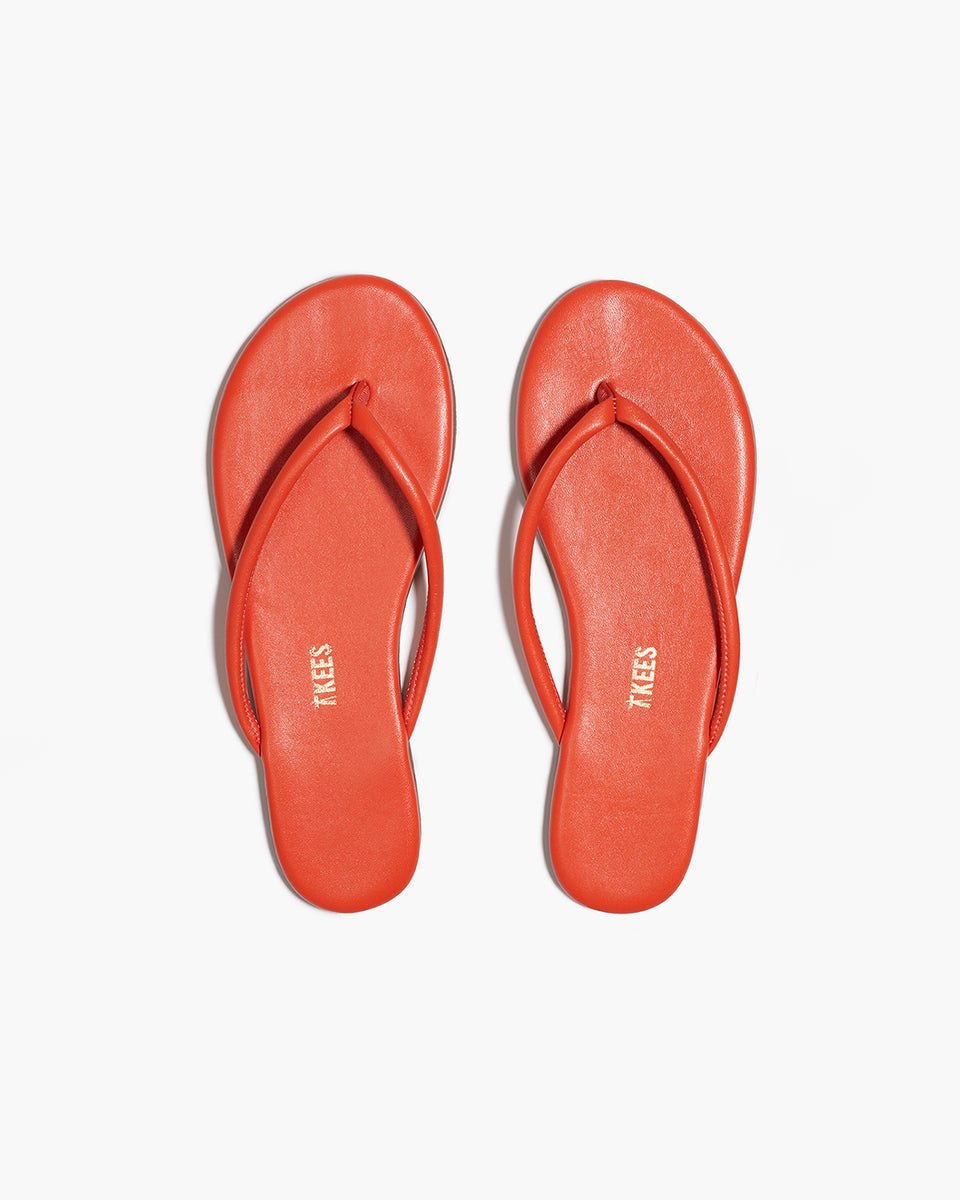 TKEES Tubular Lily Citra Flip Flops | Leather