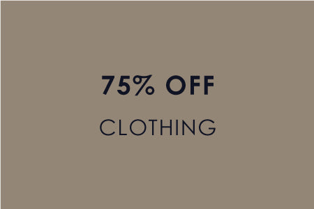 75% off Clothing