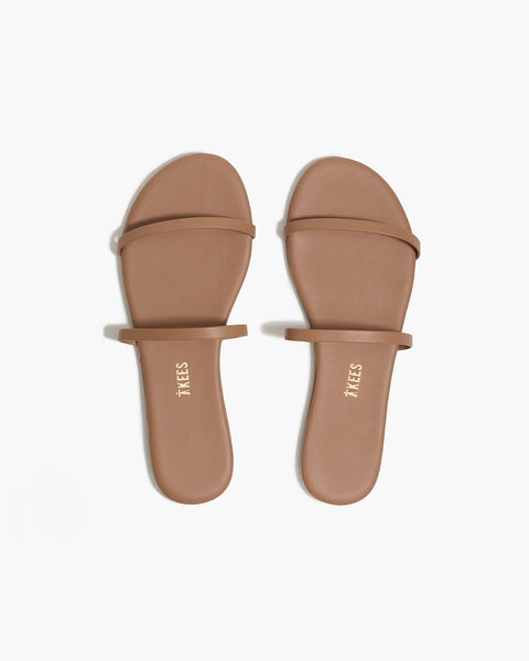 TKEES レザーサンダル　BEACH BUM US6 TKEES Lily Nudes Leather Flip Flops in Beach Bum