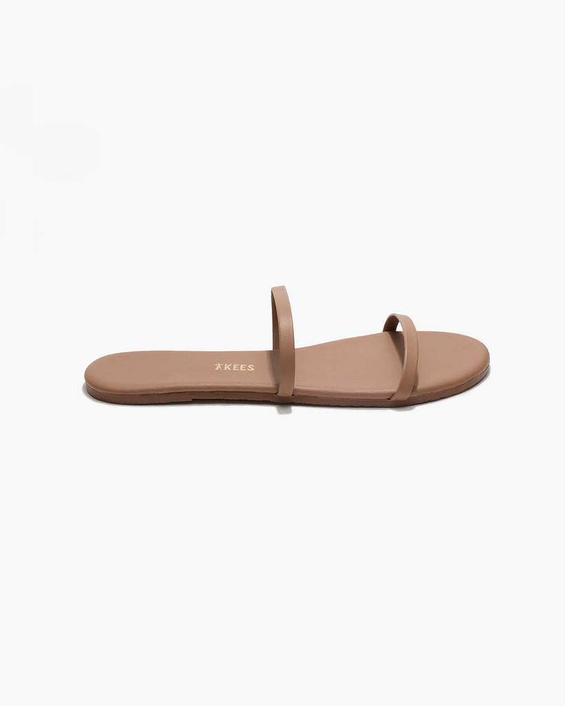 TKEES Gemma Leather Sandals in Beach Bum