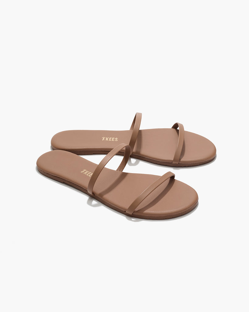 TKEES Gemma Leather Sandals in Beach Bum