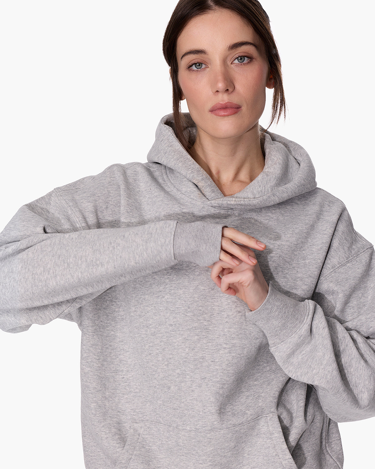 TKEES CloudSoft Pullover Hoodie Heather Grey | Cotton Hoodie