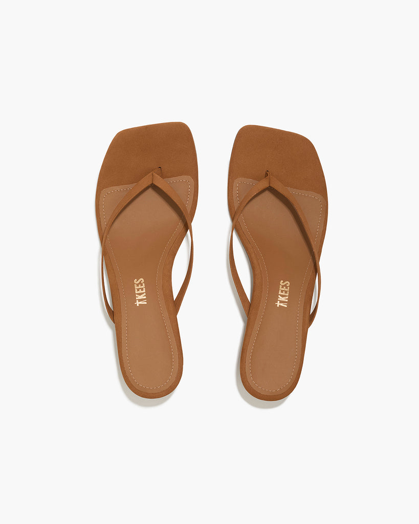 Square Toe Julia Suede - Camel