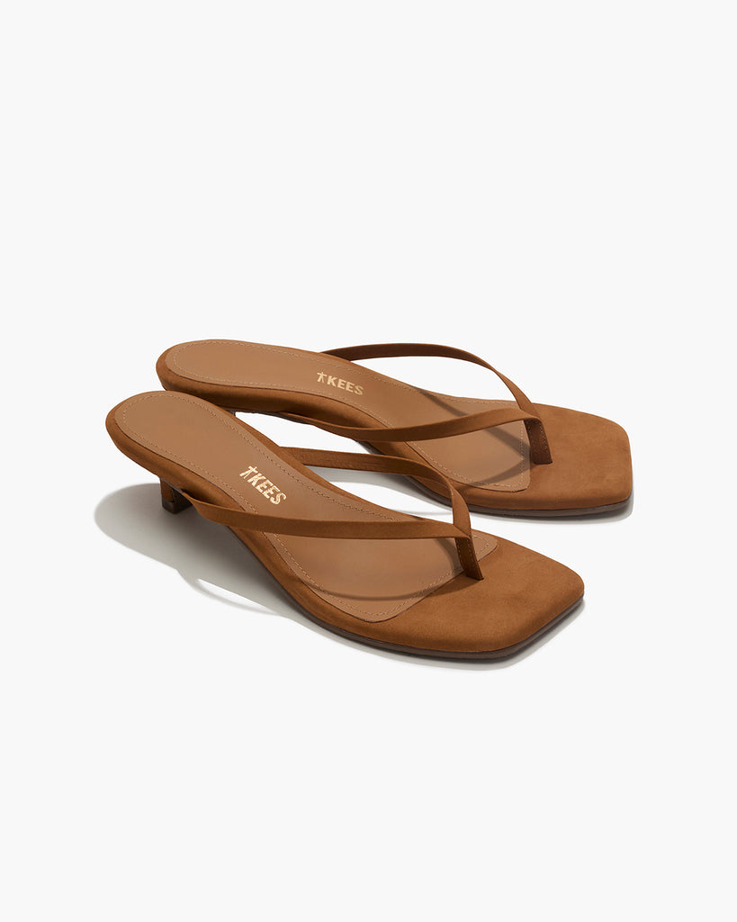 Square Toe Julia Suede - Camel