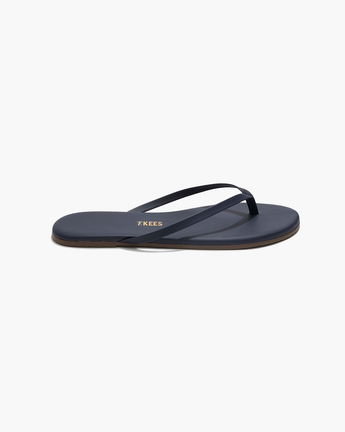 TKEES Lily Liners Leather Flip Flops in Twilight