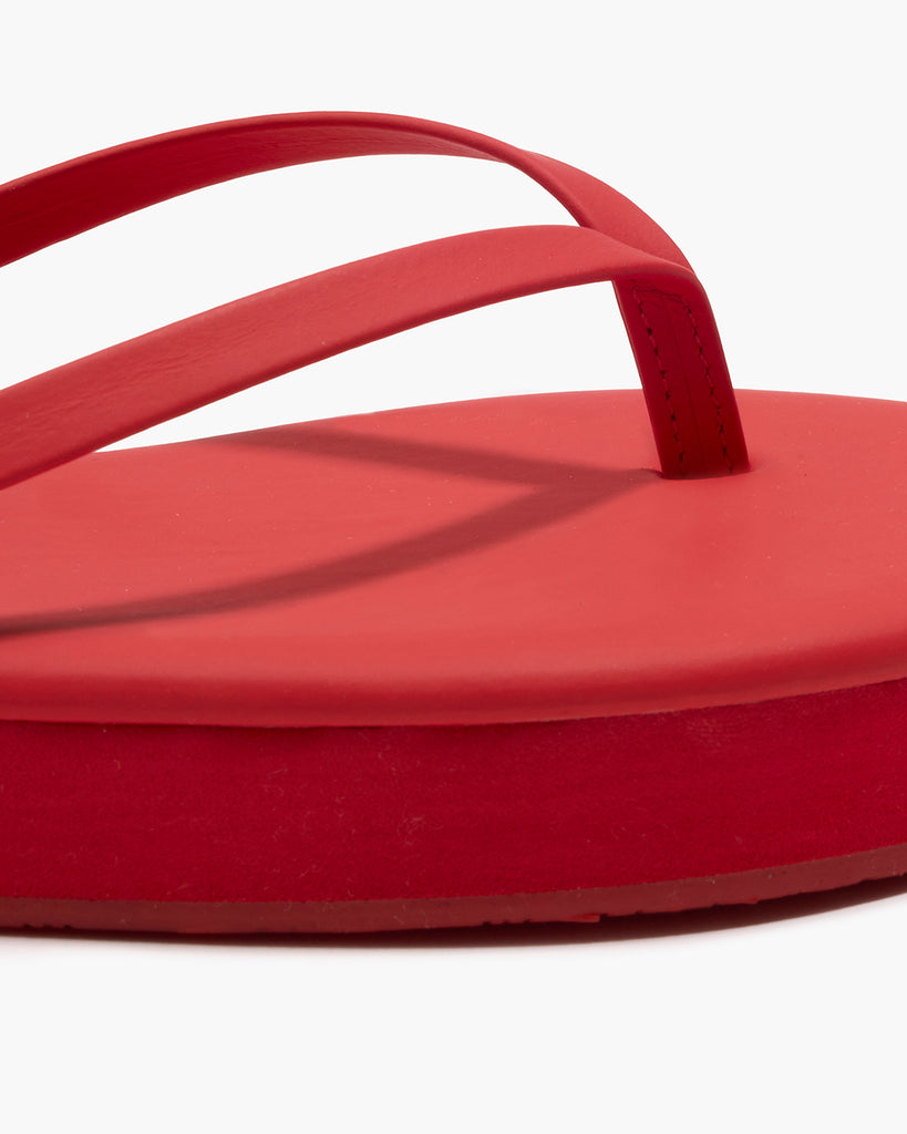 TKEES Lily Platforms Platform Sandals in Red