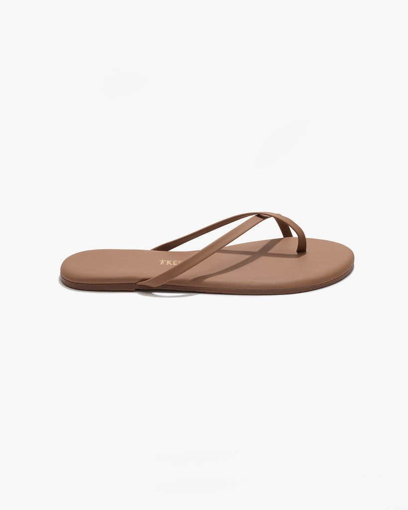 TKEES Riley Leather Sandals in Beach Bum