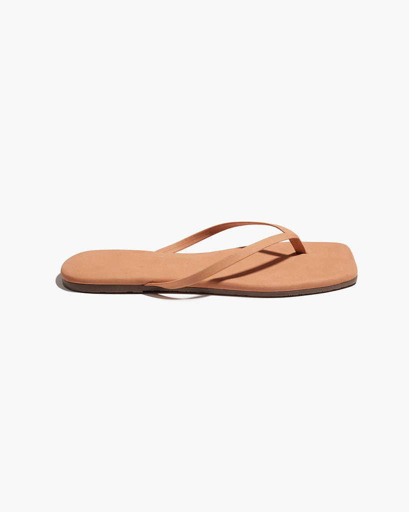 TKEES Square Toe Lily Suede サンダル 6 TKEES Square Toe Lily Suede Flip Flops in Pout