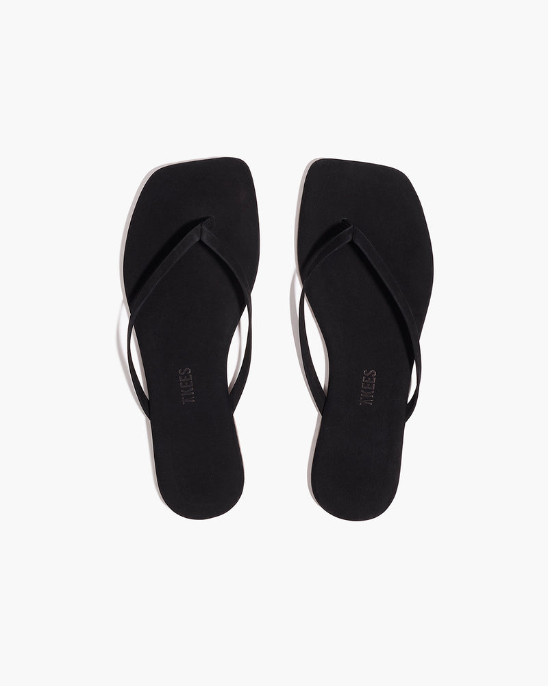 サンダル　ティキーズ　38サイズ　ブラック Square-Toe-Lily-Suede-
