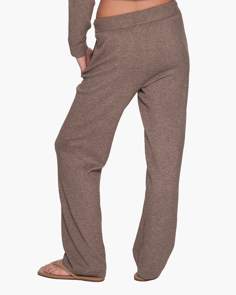 Sunday Sweater Pants - Heather Brown