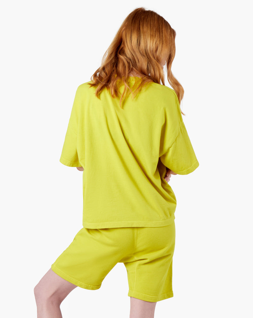 Core Boxy Tee - Capri Lemon