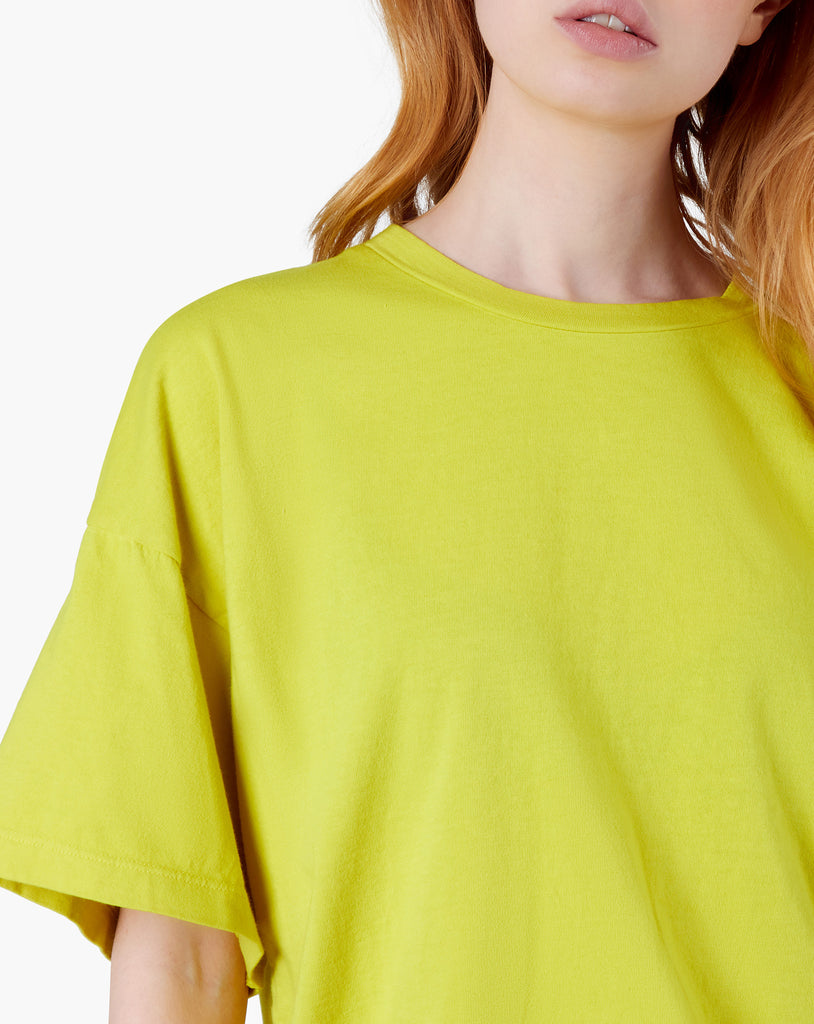 Core Boxy Tee - Capri Lemon