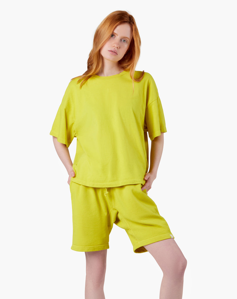 Core Boxy Tee - Capri Lemon