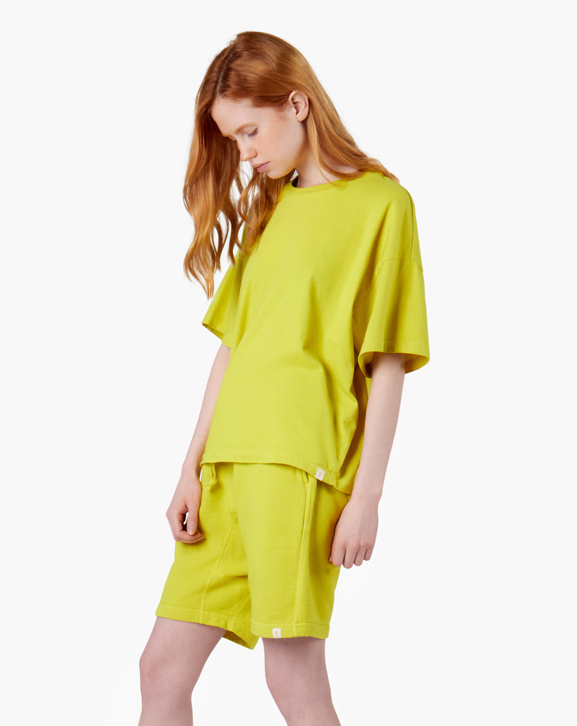 Core Boxy Tee - Capri Lemon