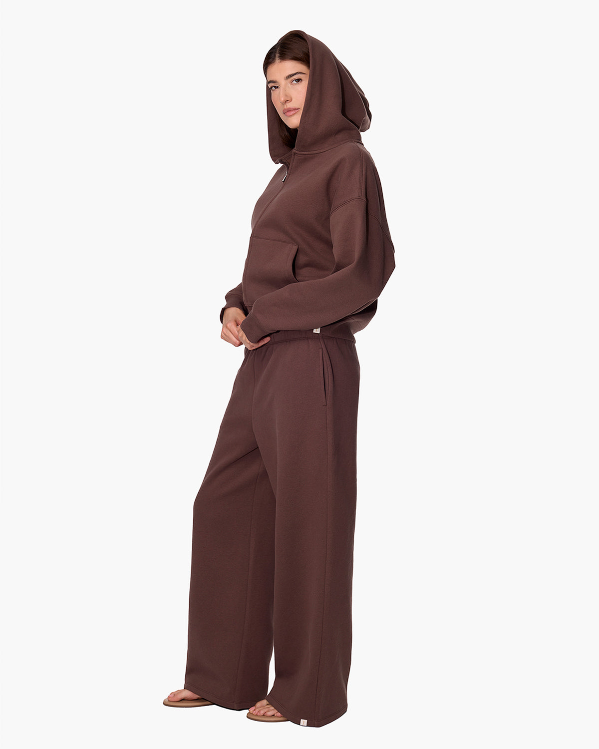 トップス Any Hoody Dark Umber M CloudSoft Zip Up Hoodie in Dark Chocolate | Hoodies | Women's