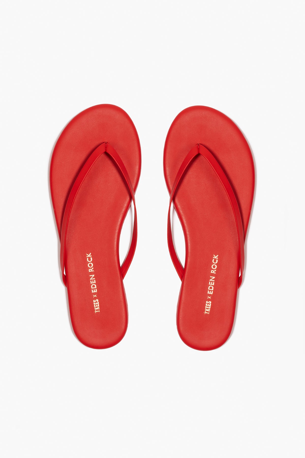 TKEES X Eden Rock in Red | Flip-Flops| Women's Footwear