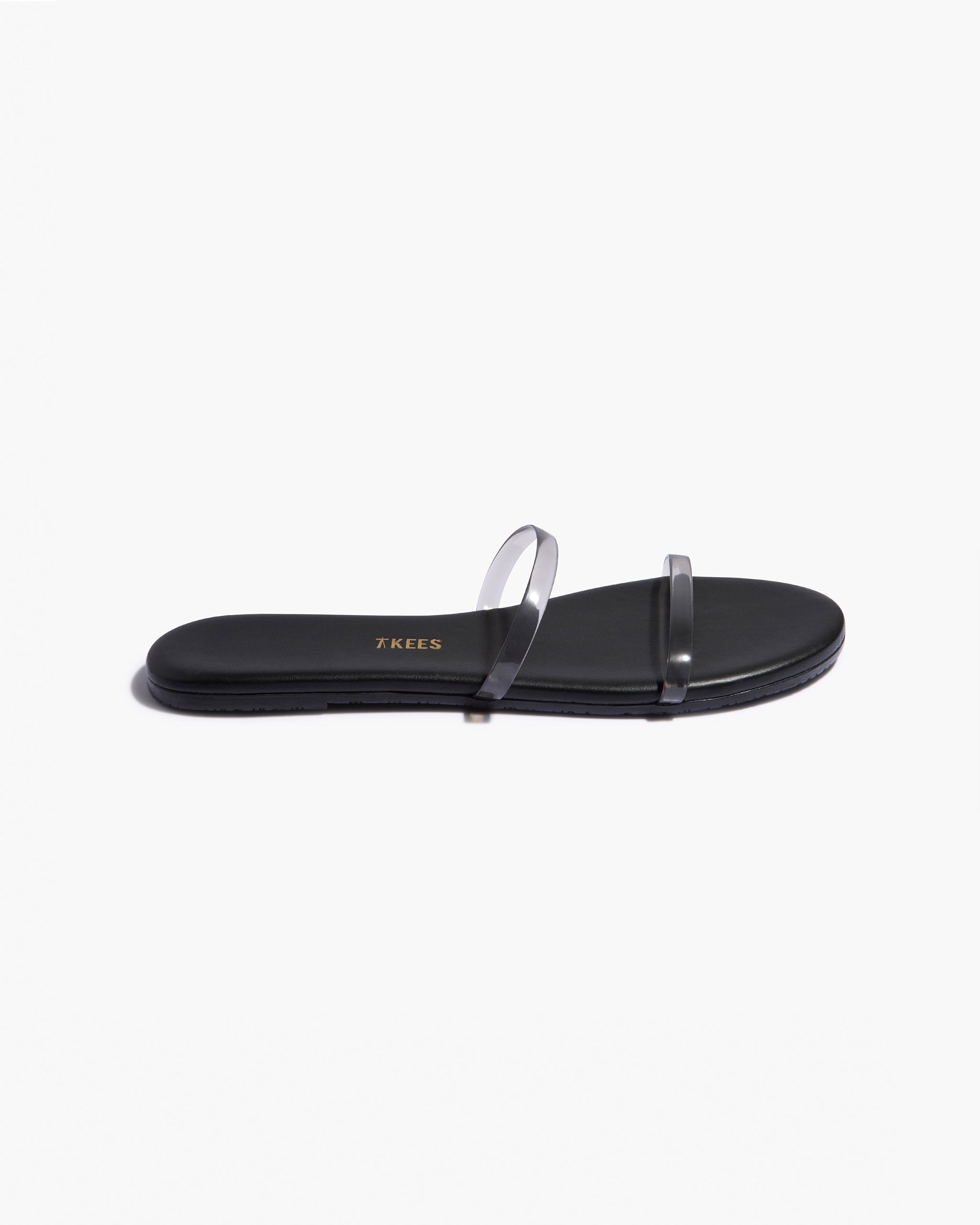 TKEES Gemma Clears Leather Sandals in Black