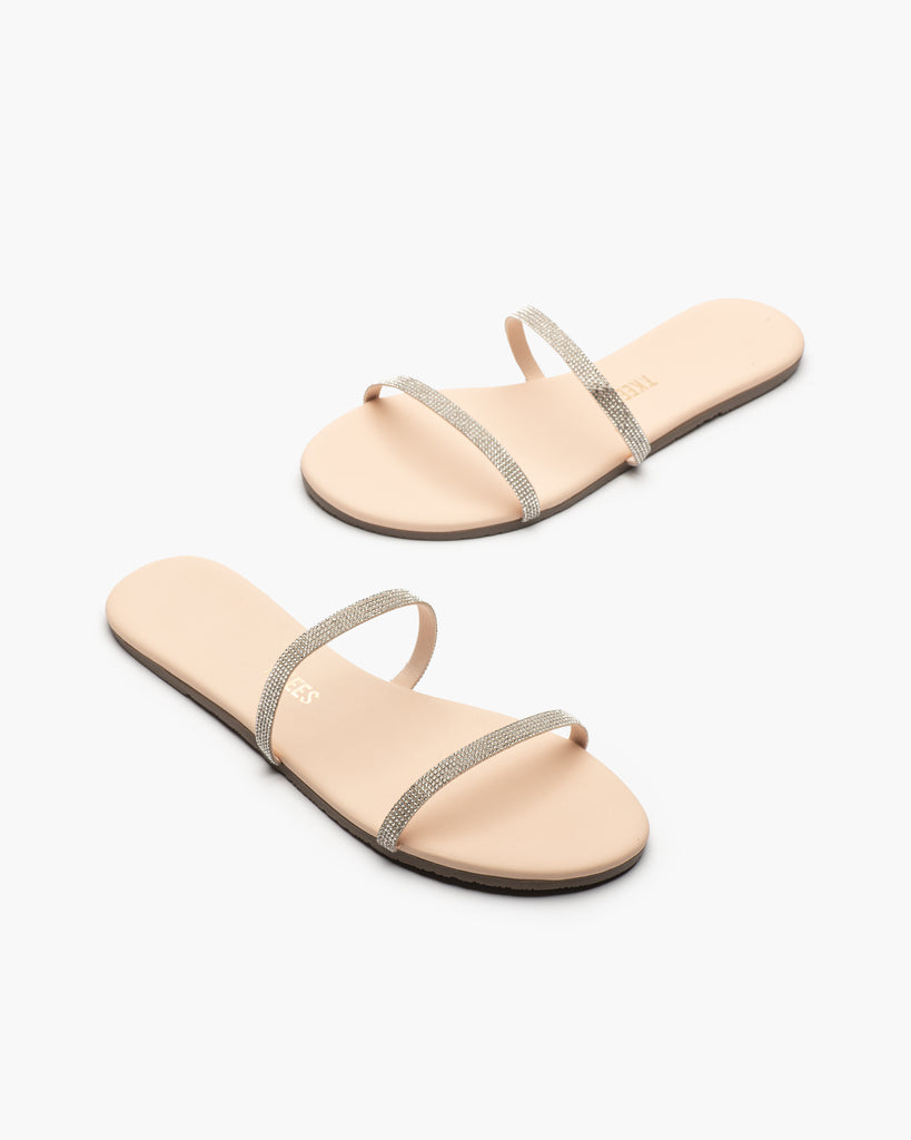 TKEES Infinity Gemma Leather Sandals in Rose