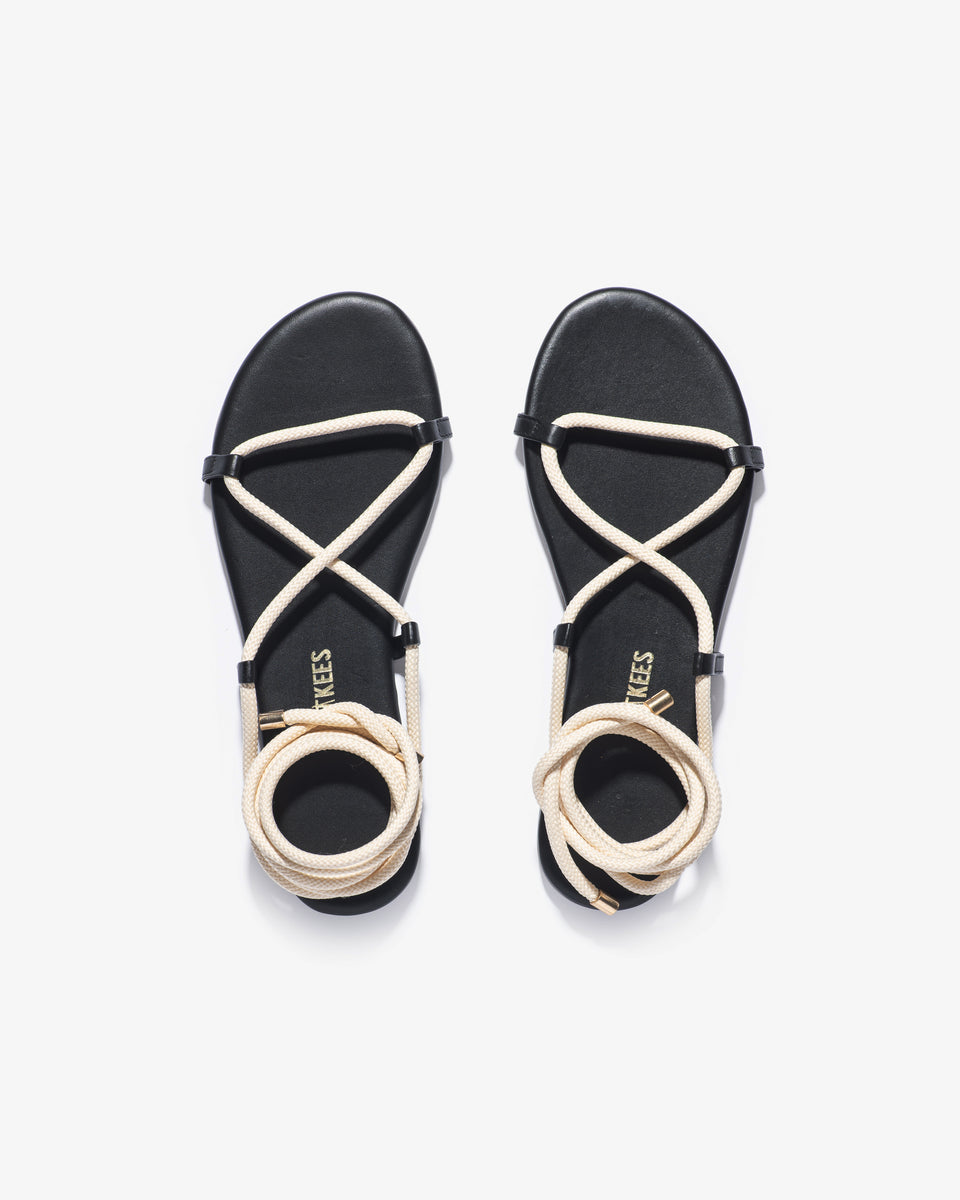 Petra in Black | Women's Sandal | TKEES – TKEES