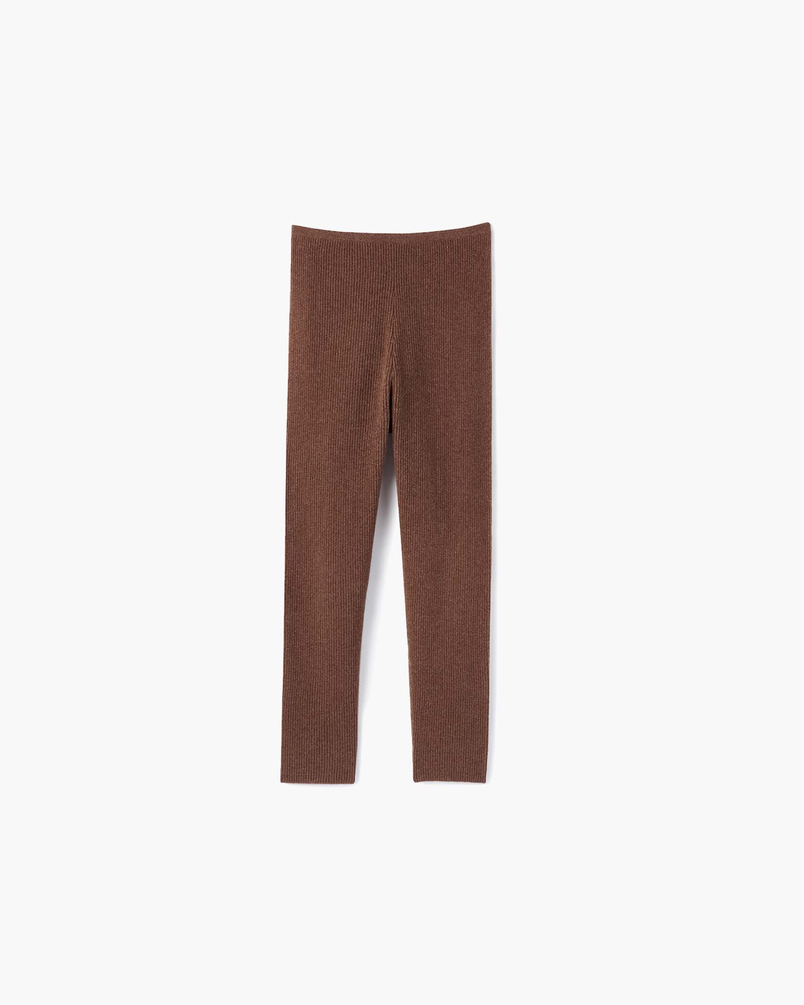 Ribbed Legging Brown Cashmere TKEES – TKEES