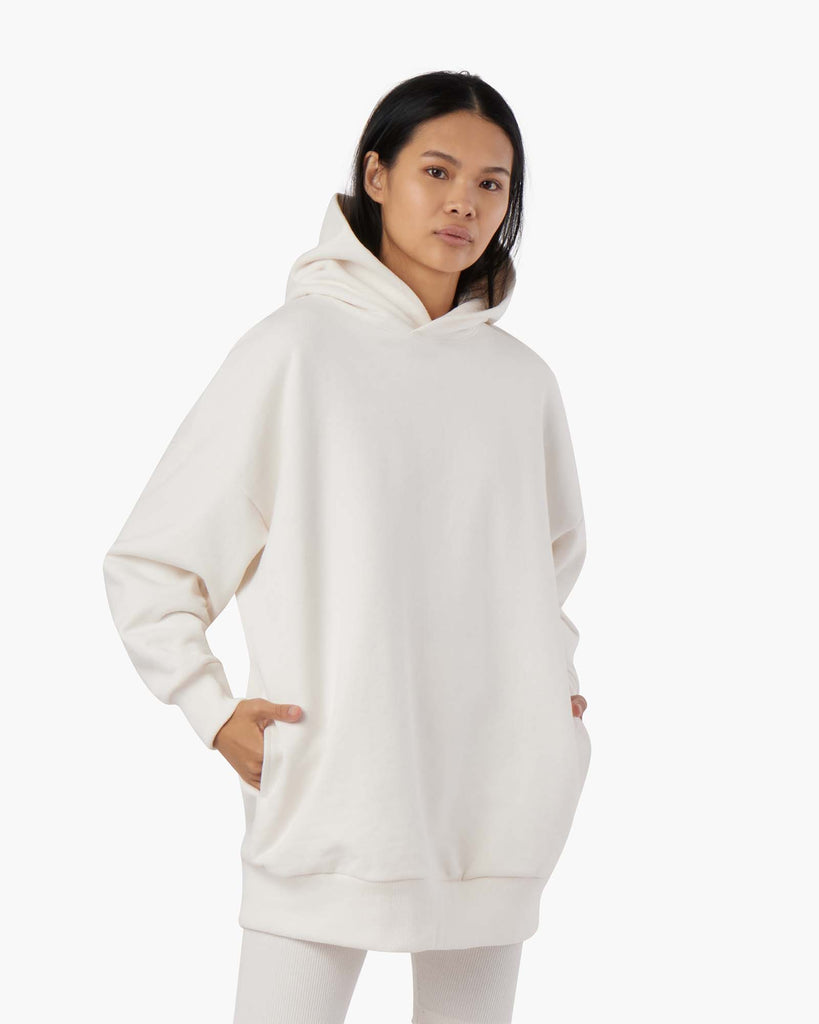 Womens Cream Hoodies