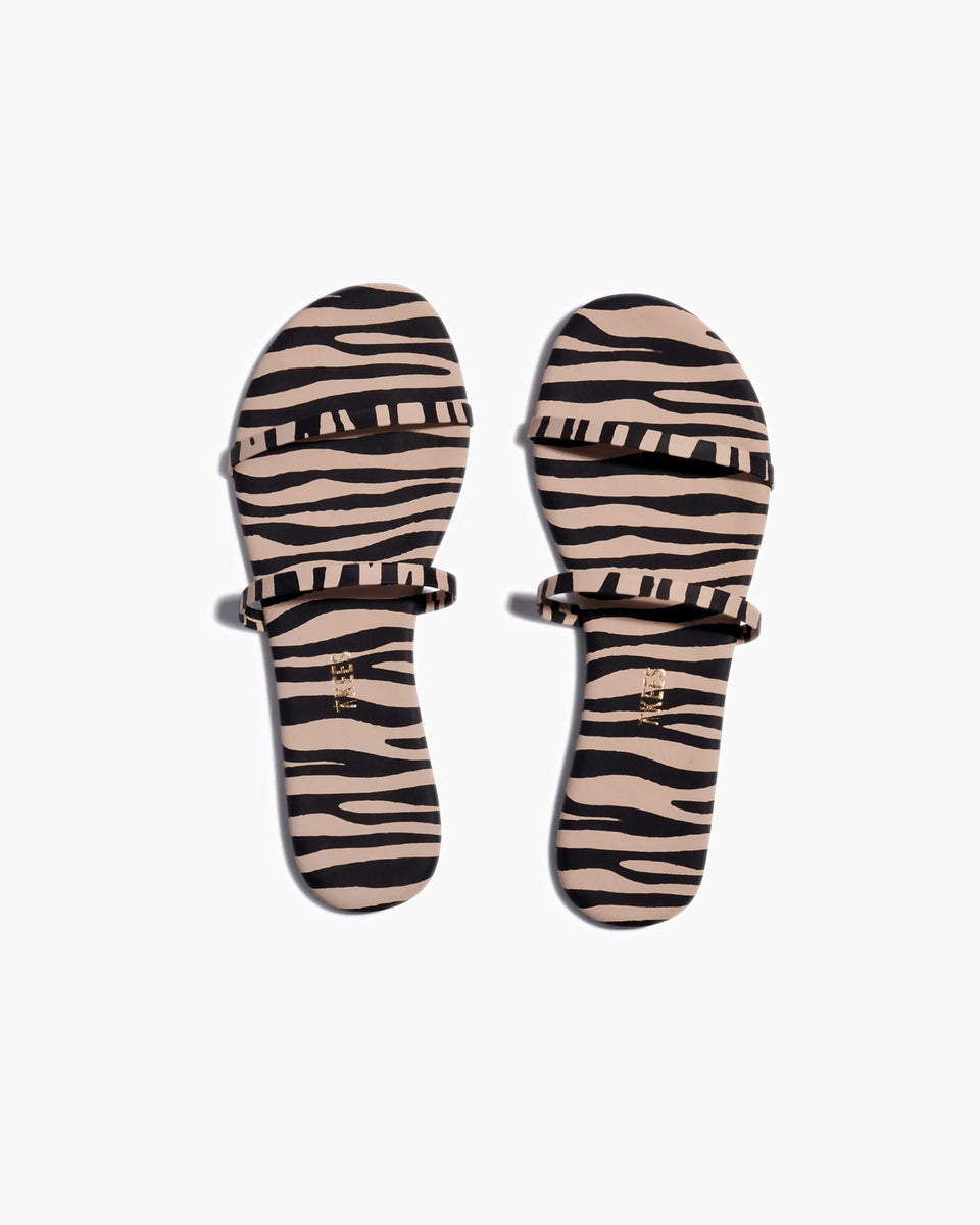 Gemma Animal in Zebra | Leather Sandals | Women's Footwear – TKEES