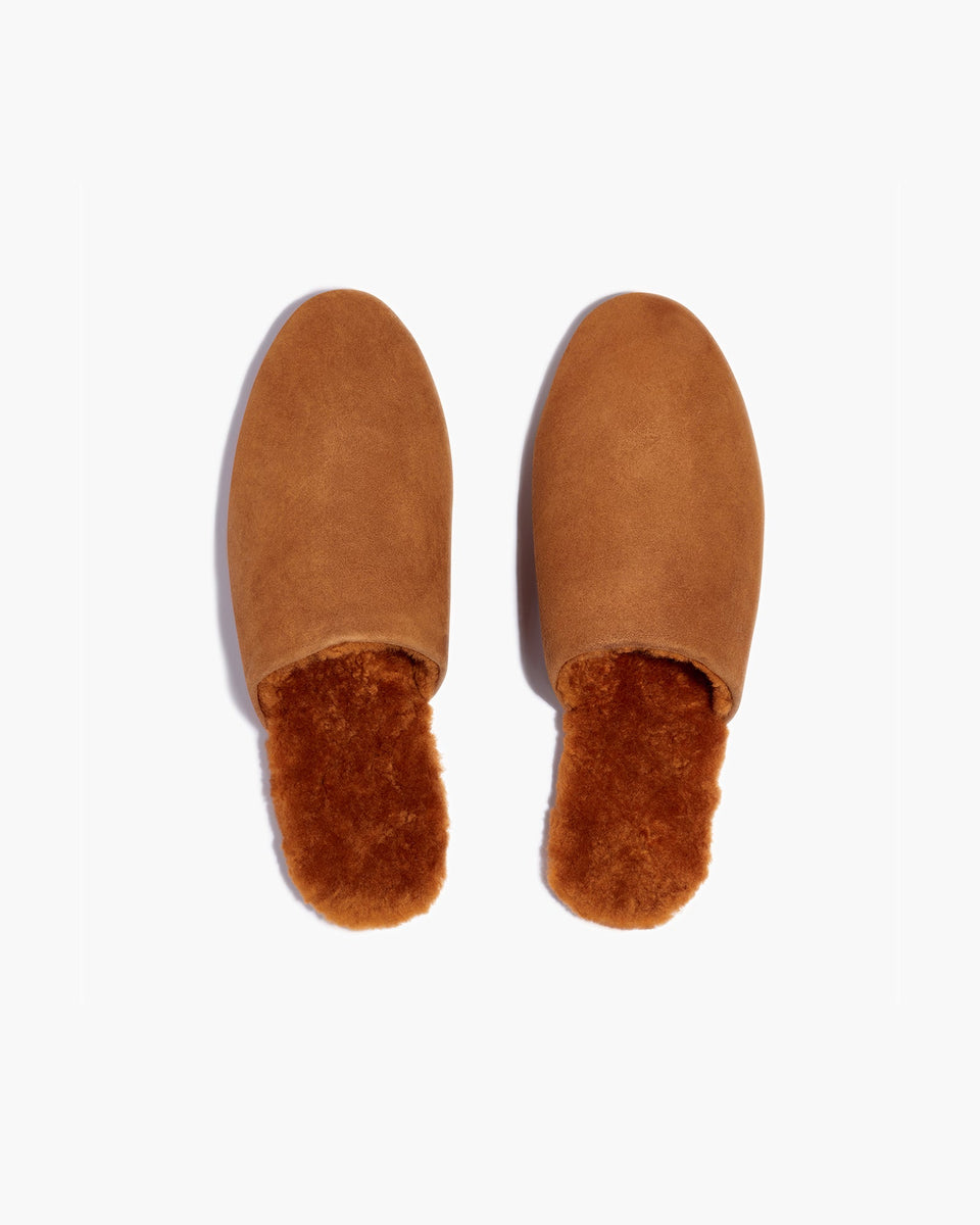 Ines Shearling in Camel Women's Footwear TKEES TKEES