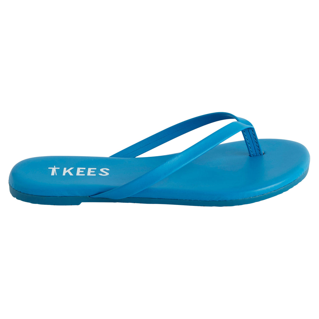 Kids TKEES Bright Blue Flip Flops