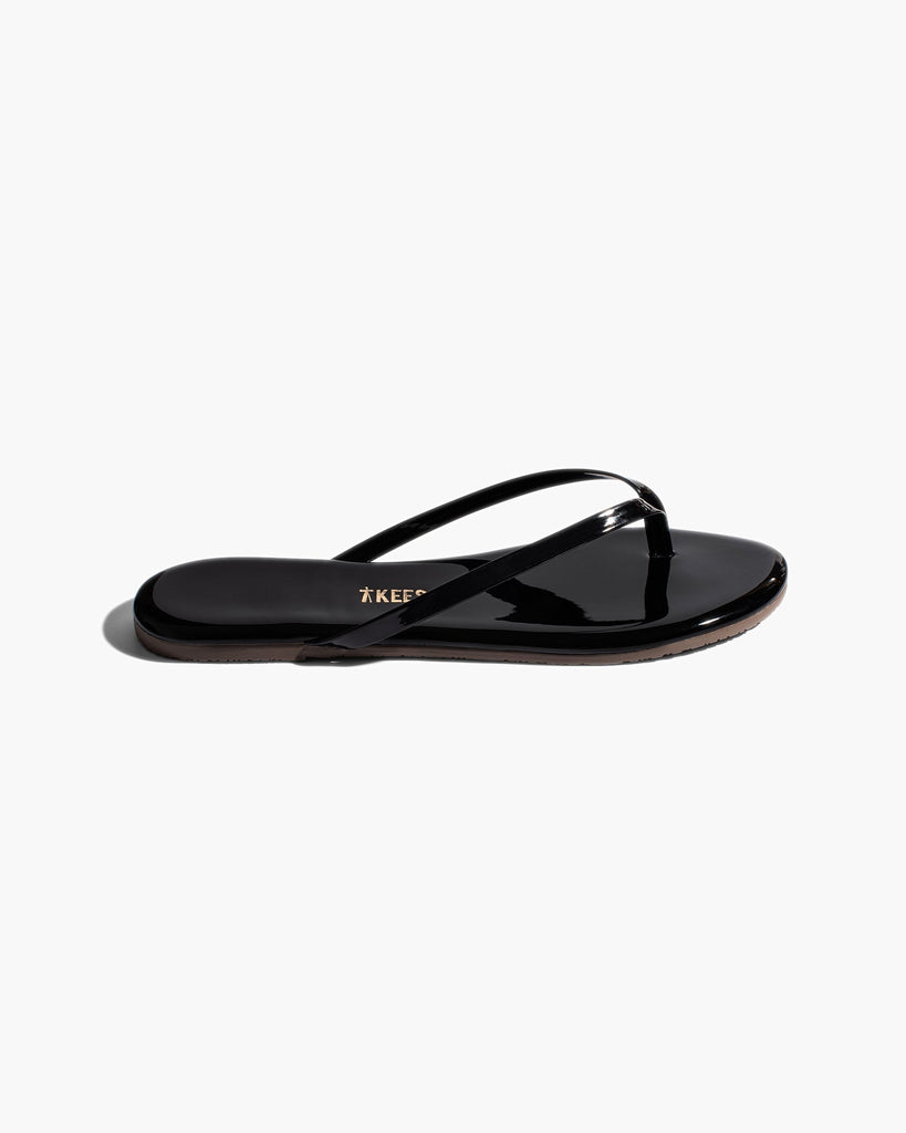 Lily Glosses in Licorice | Flip-Flops | Women's Footwear – TKEES