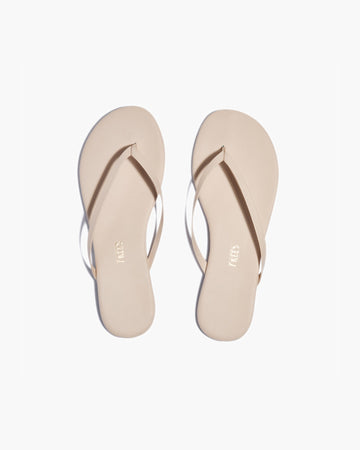 Lily Nudes in Linen | Flip-Flops | Women's Footwear – TKEES