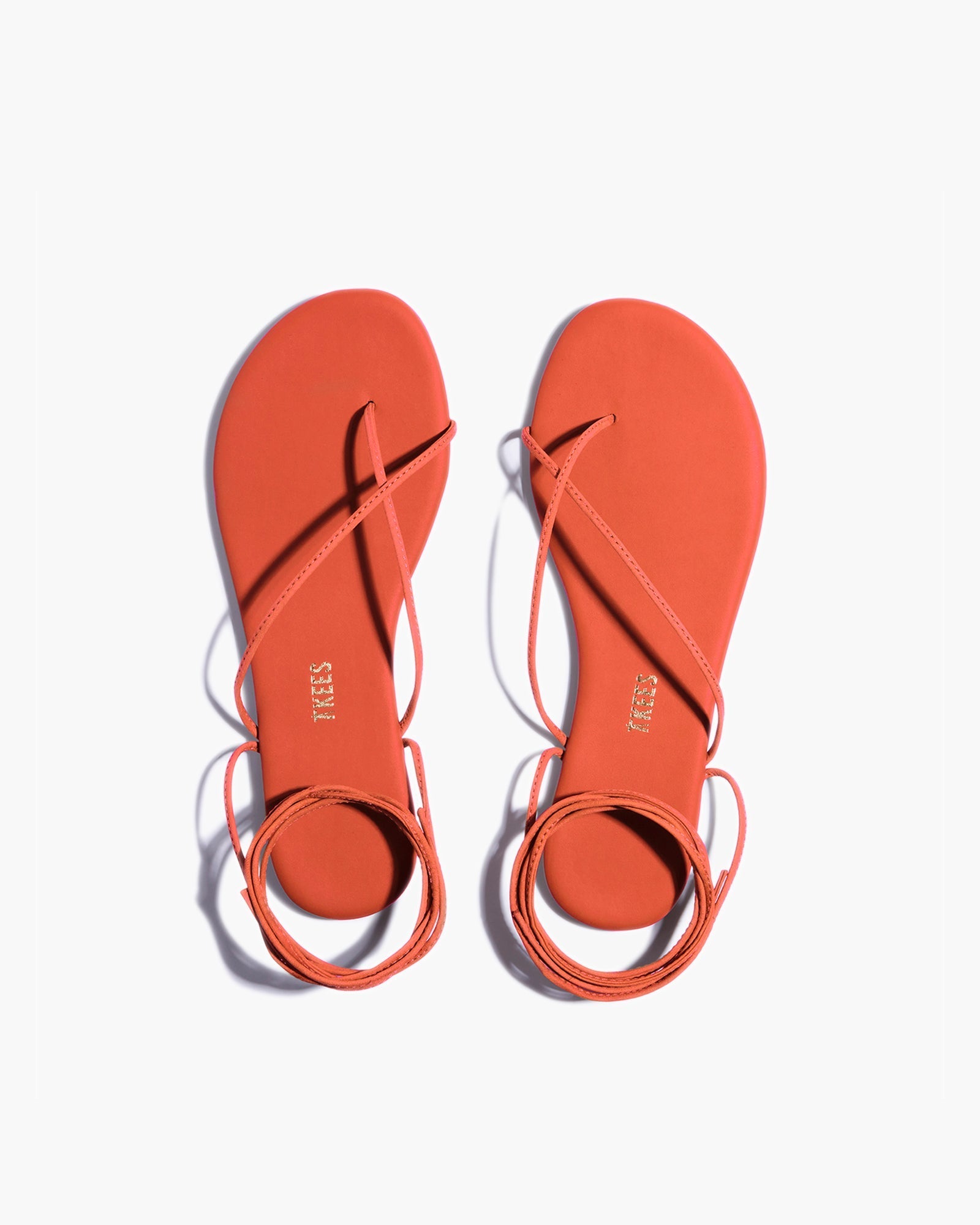Roe Pigments in Tangerine, Sandals