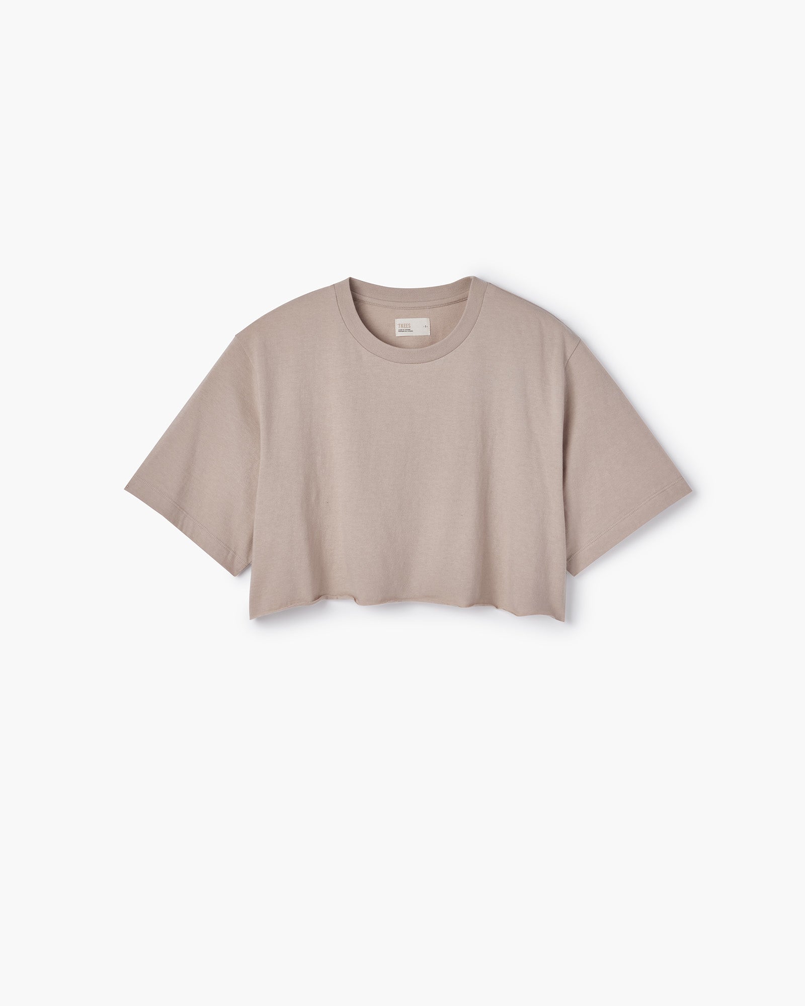Cropped Tee in Sand | T-Shirts | Women's Clothing – TKEES