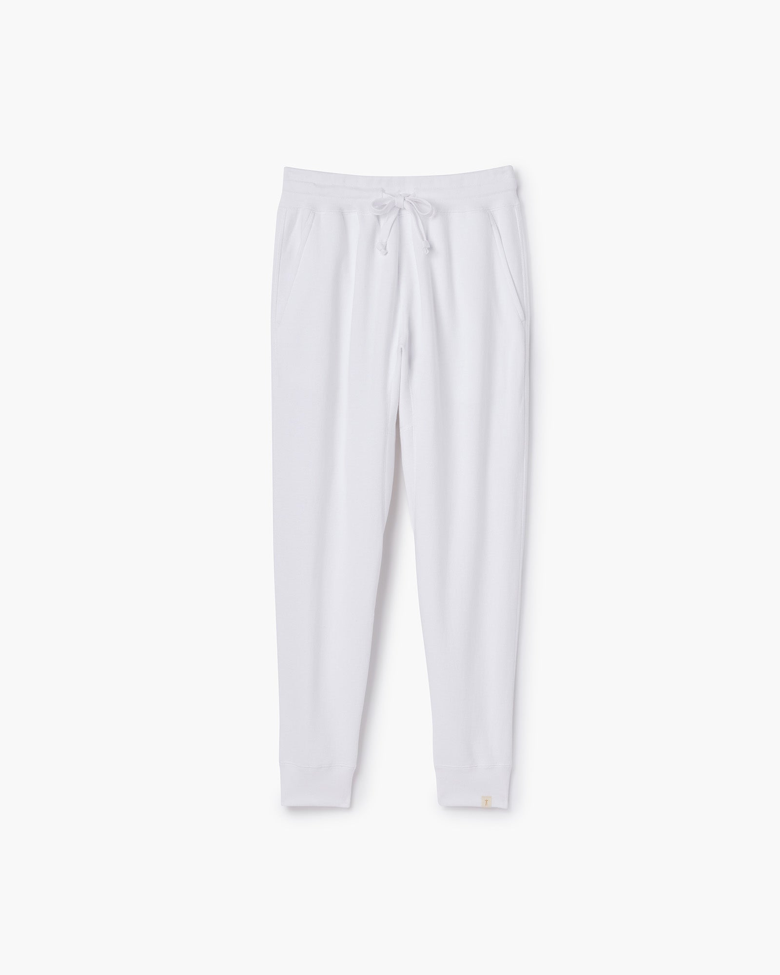 Core Fleece Sport Jogger in White | Sweatpants | Unisex Clothing – TKEES
